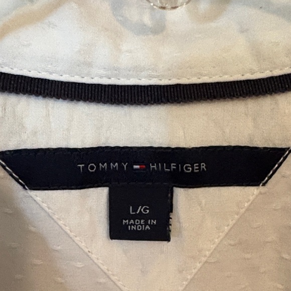 Tommy Hilfiger white Short Sleeve Button-Up Shirt - Picture 2 of 7